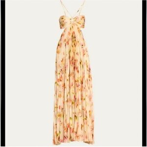 A.L.C Moira Satin Pleated Dress